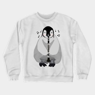 Clarinet Penguin Crewneck Sweatshirt